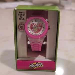 6 For $30 Shopkins Pink Flashing Watch